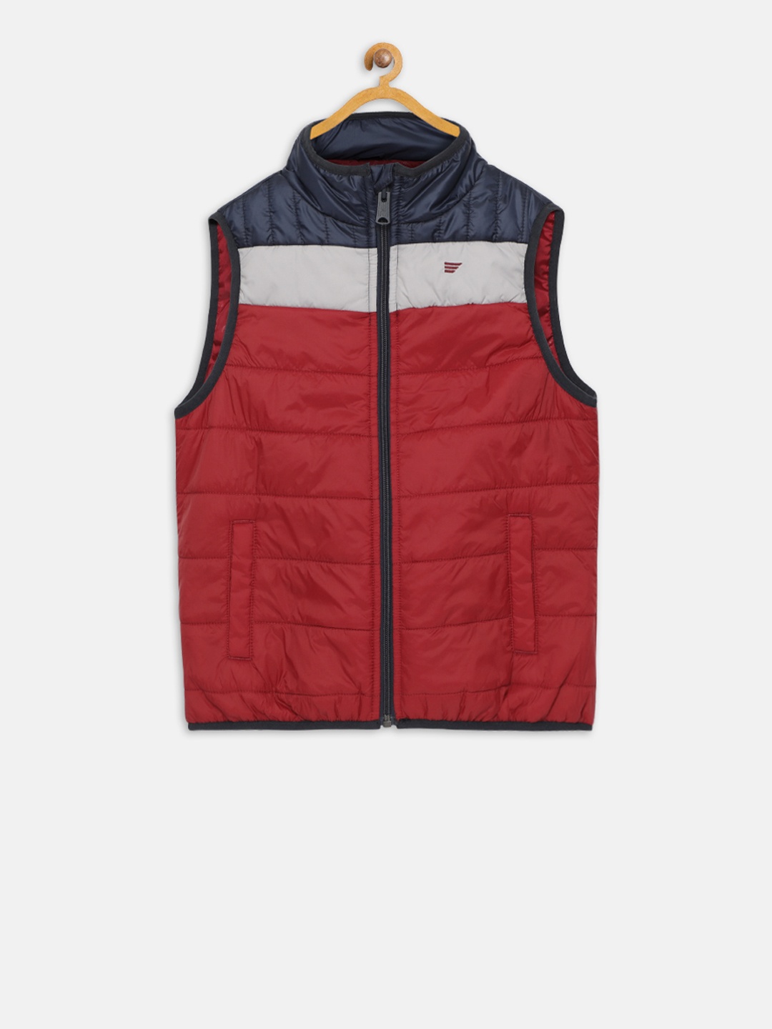 

t-base Boys Red Colourblocked Lightweight Jacket