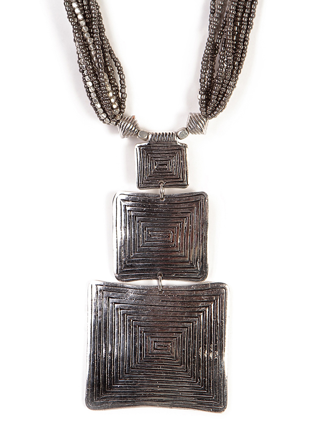 

Bamboo tree Women Silver-Toned Handcrafted Necklace