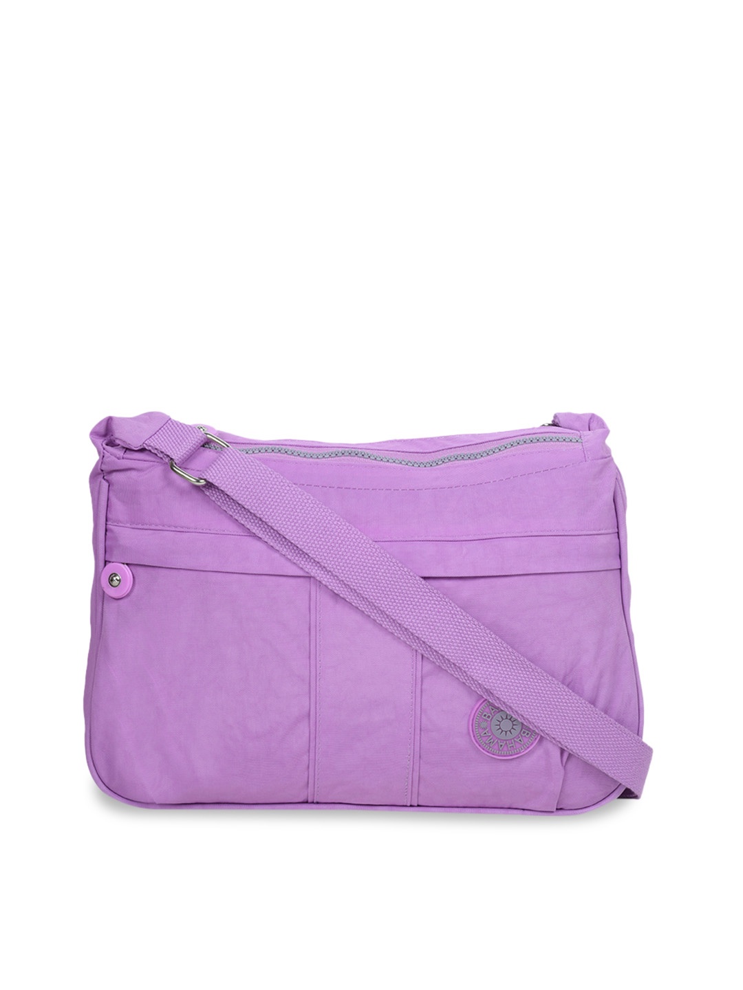 BAHAMA Crinkle Range Unisex Purple Solid Messenger Bag