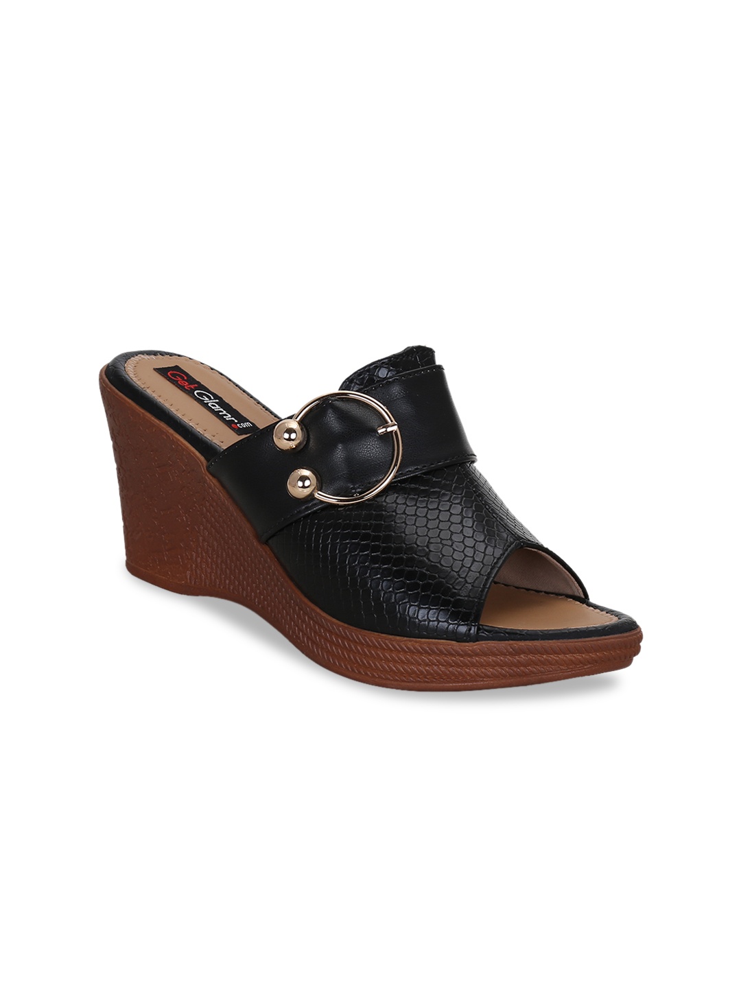 

Get Glamr Women Black Solid Heels