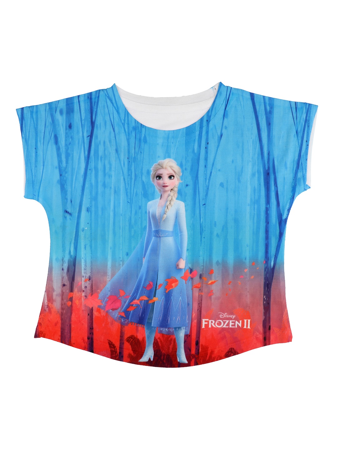 

Disney by Wear Your Mind Blue Printed Round Neck T-shirt