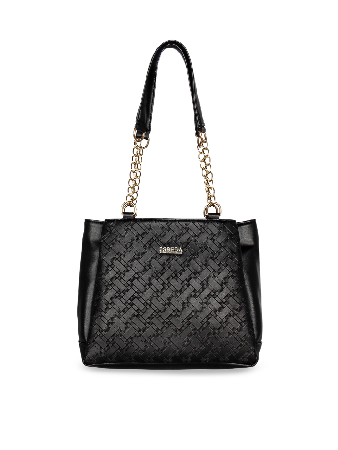 ESBEDA Black Textured Shoulder Bag