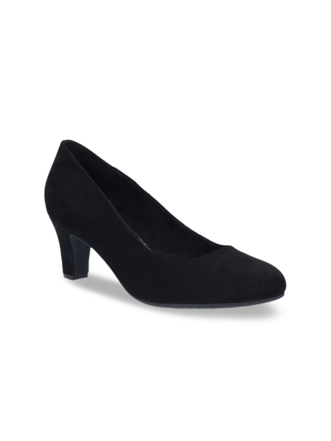 

Bugatti Women Black Solid Pumps