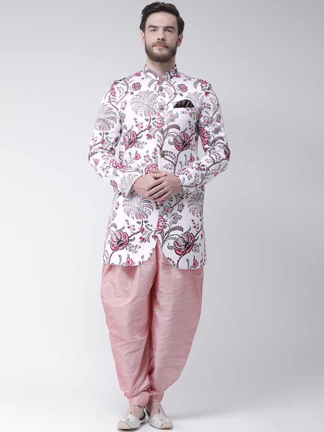 

Hangup Men Multi Color Sherwani With Dhoti Pants
