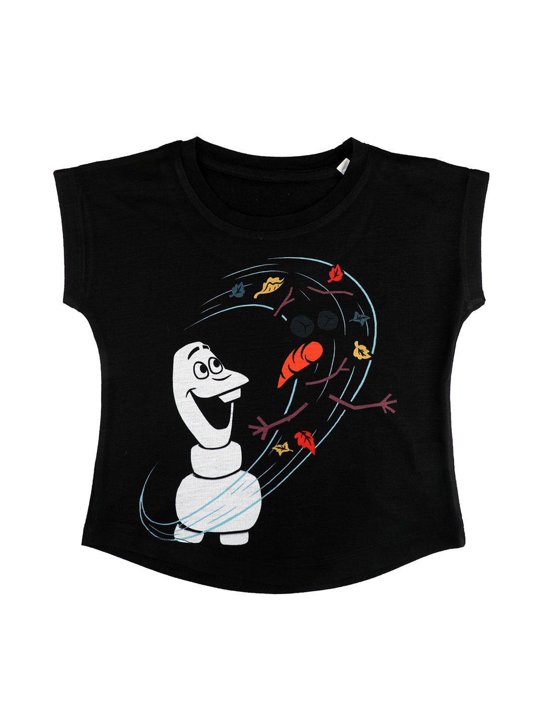 

Disney by Wear Your Mind Girls Black Printed Top
