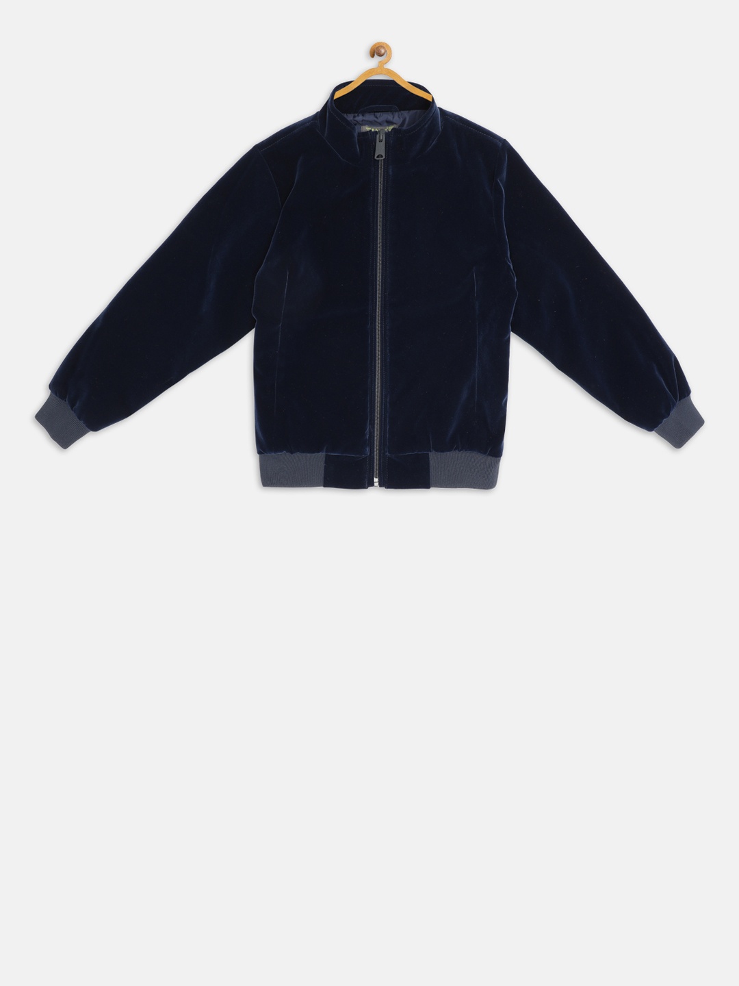 

t-base Boys Navy Blue Solid Lightweight Jacket