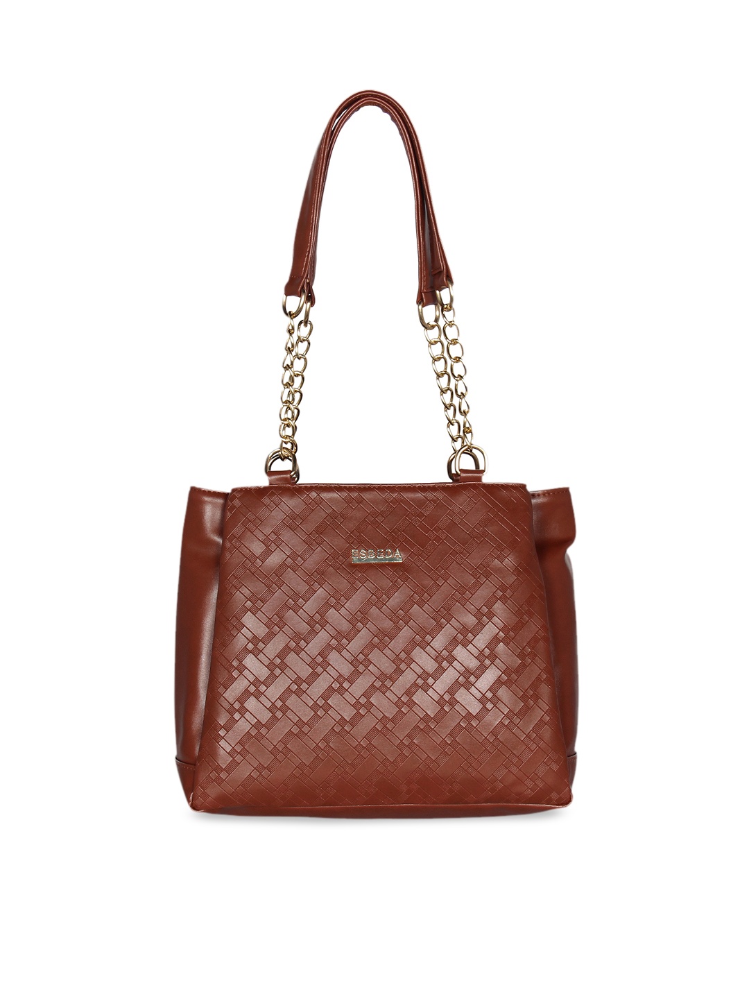 

ESBEDA Brown Textured Shoulder Bag