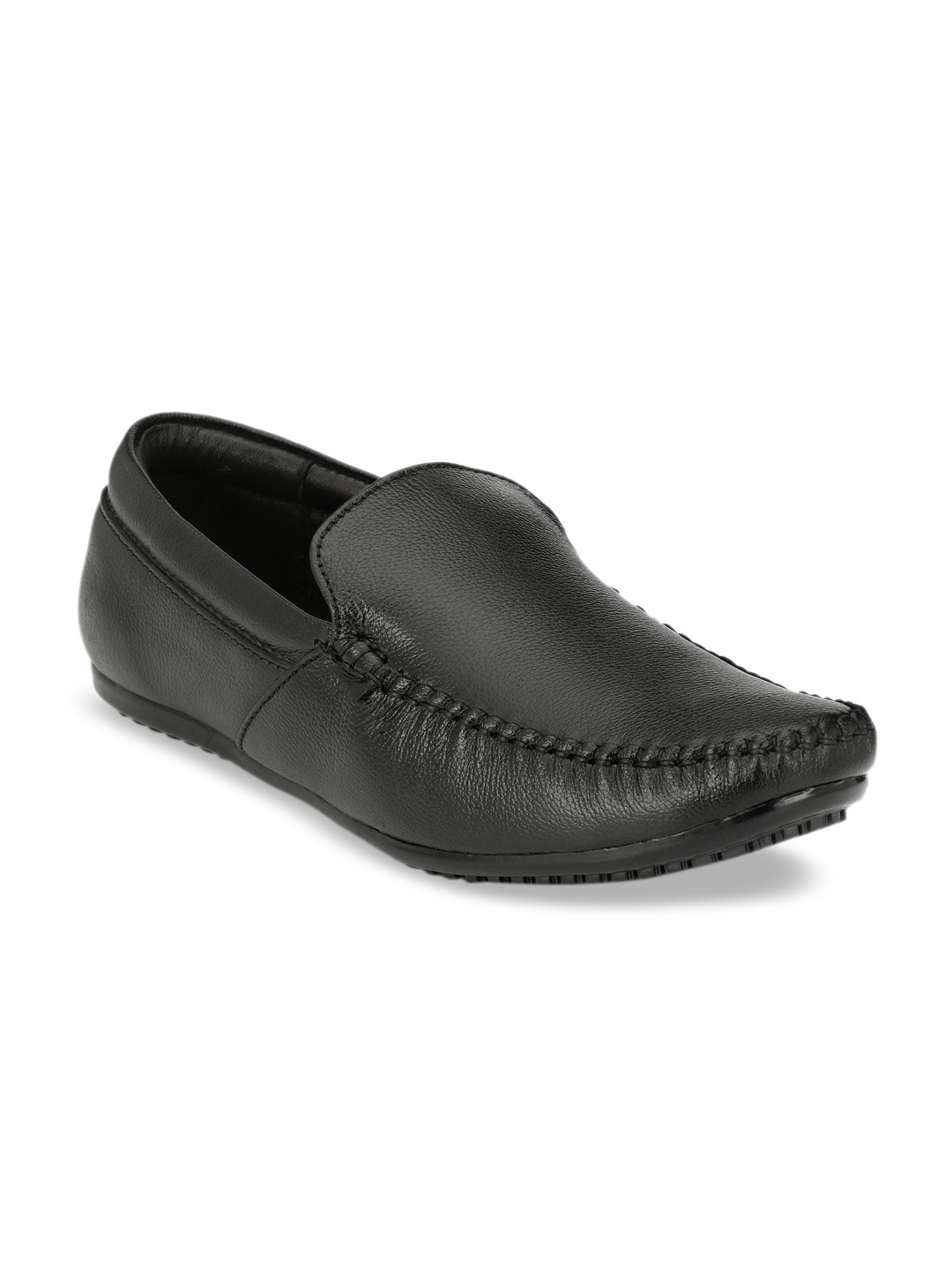 

Fentacia Men Black Genuine Leather Formal Loafers