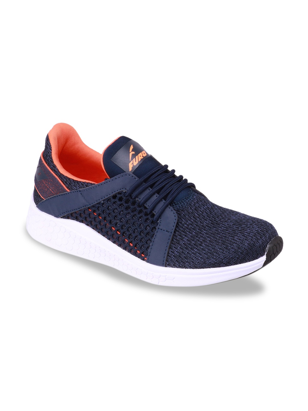 

FURO by Red Chief Men Blue Mesh Mid-Top Running Shoes