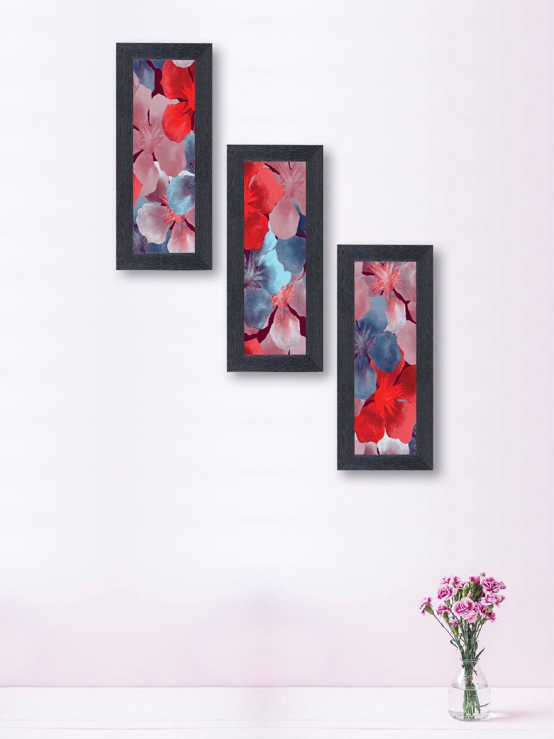 

nest ART Set of 3 Multicoloured Abstract Wall Art, Multi