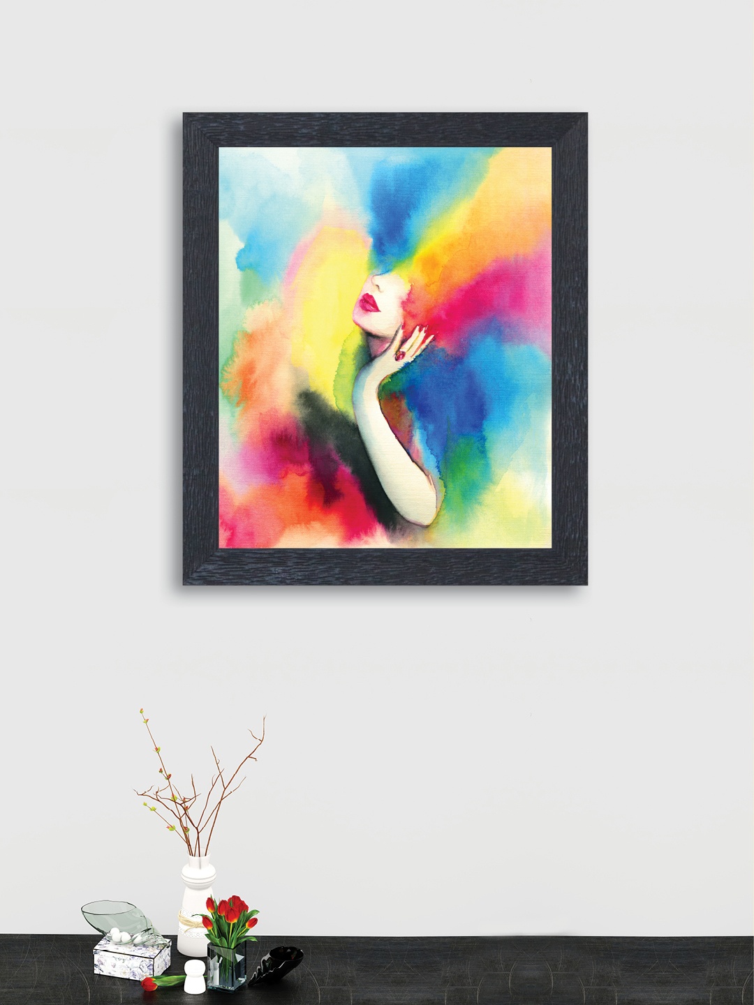 

nest ART Multicoloured Synthetic Wood Abstract Wall Art, Multi