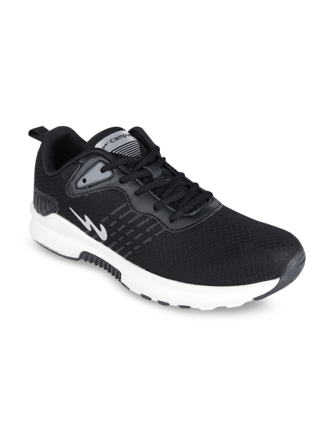 

Campus Men Black Mesh Running Shoes