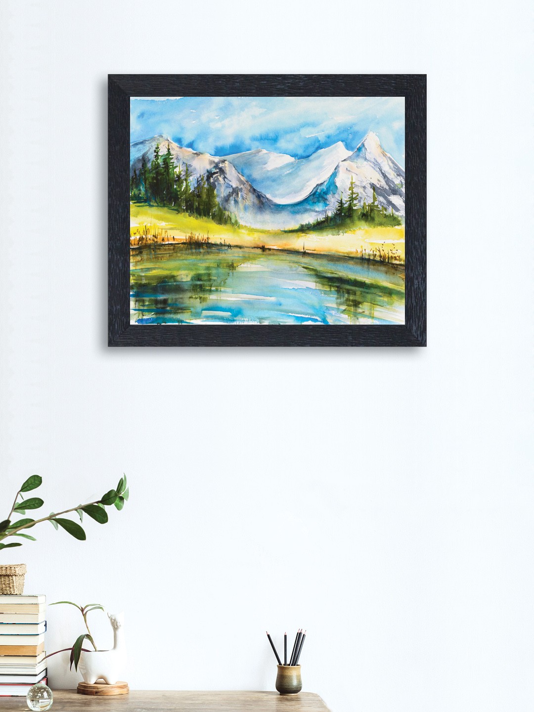 

nest ART Blue & Green Synthetic Wood Nature Wall Art