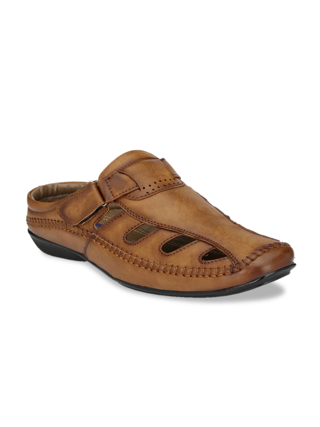 

El Paso Men Tan Brown Fisherman Sandals
