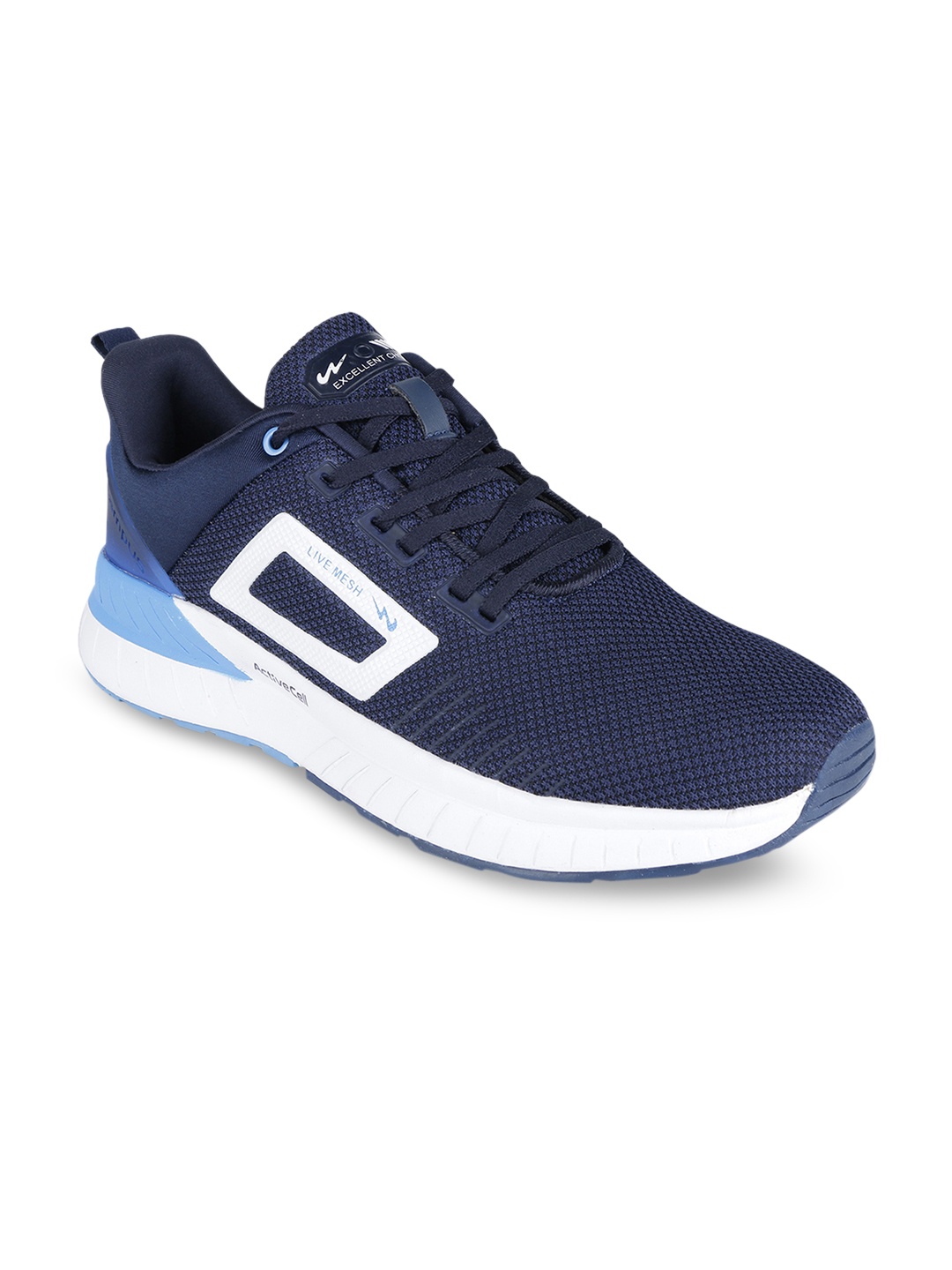 

Campus Men Navy Blue Mesh Running Shoes