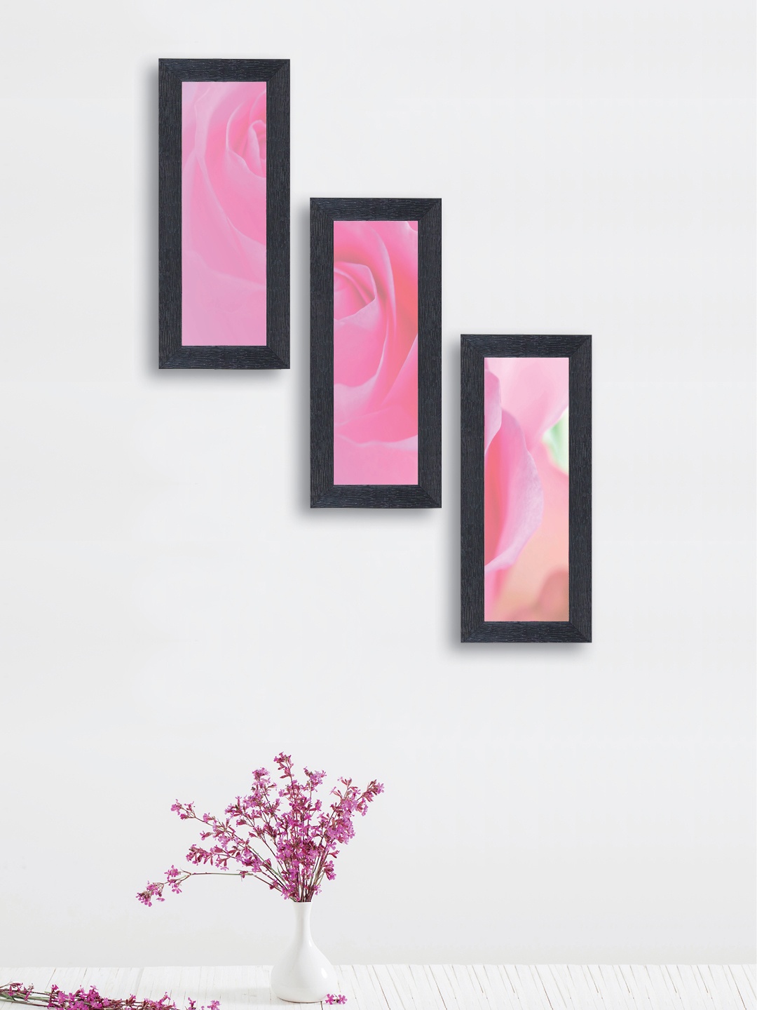 

nest ART Set of 3 Multicoloured Abstract Hand-Painted Wall Arts, Multi