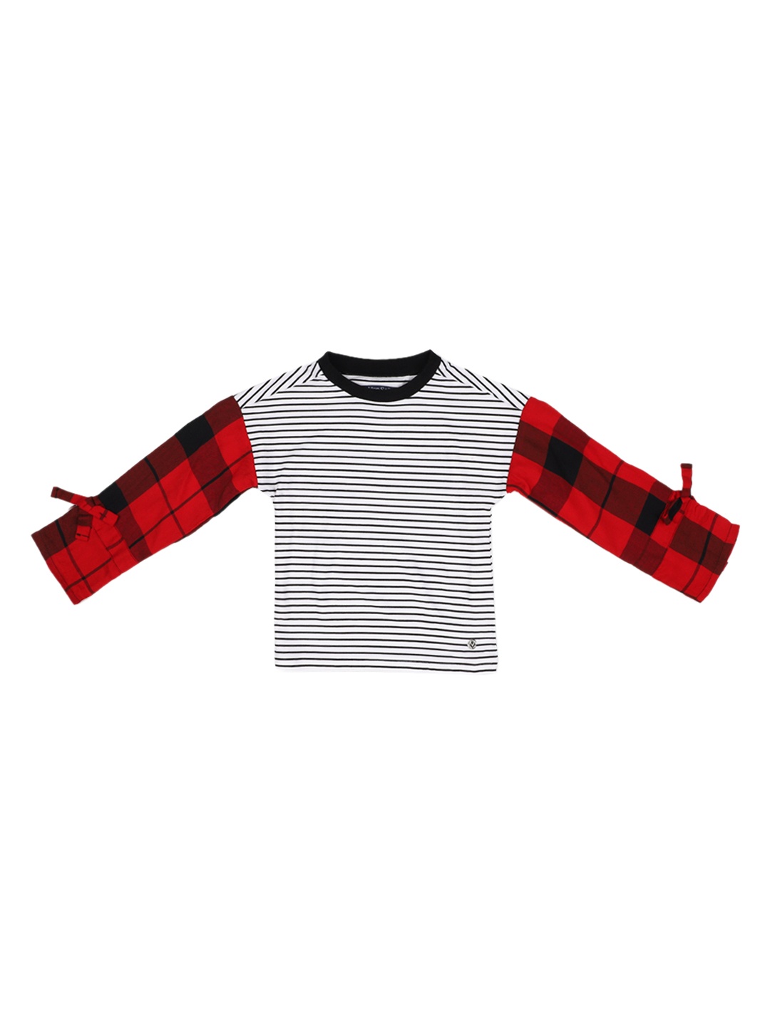 

Allen Solly Junior Girls White & Red Striped Top