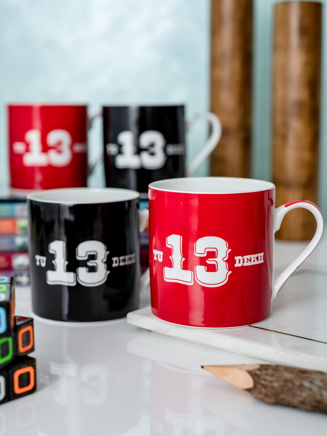 

GOODHOMES SBone China Cups Set, Multi