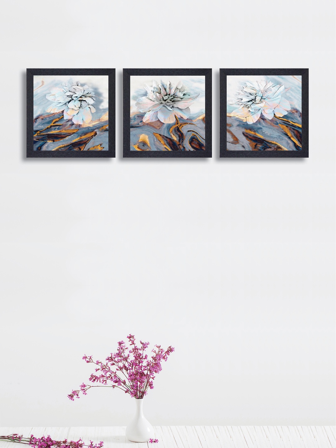 

nest ART Set of 3 Grey Abstract Wall Arts, Multi