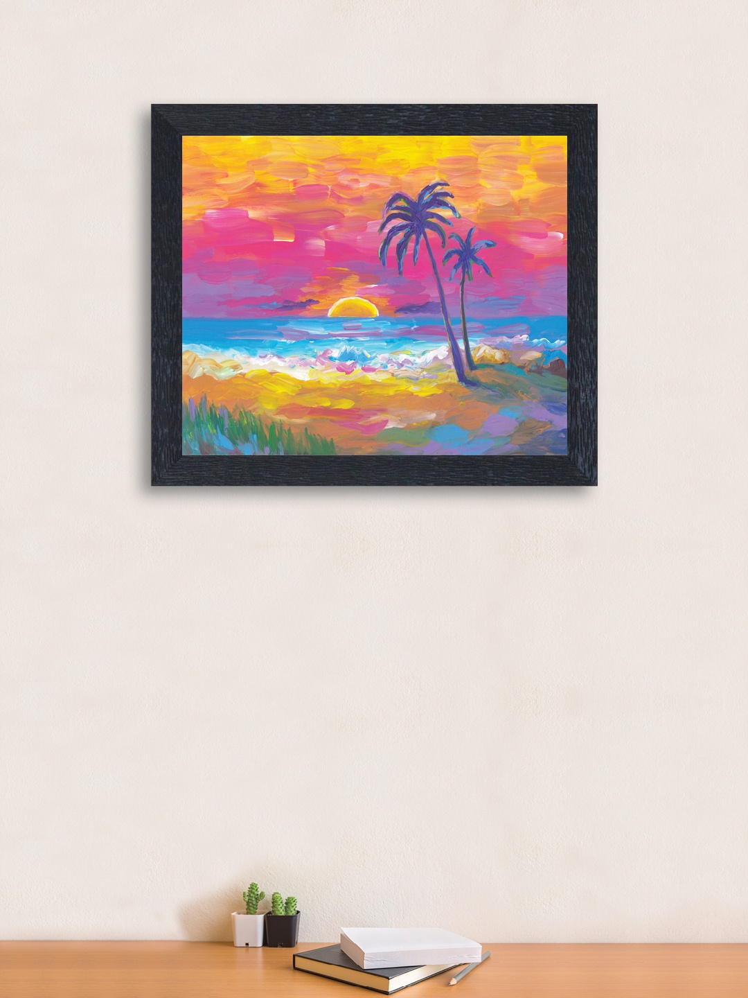 

nest ART Multicoloured Synthetic Wood Nature Wall Art, Multi