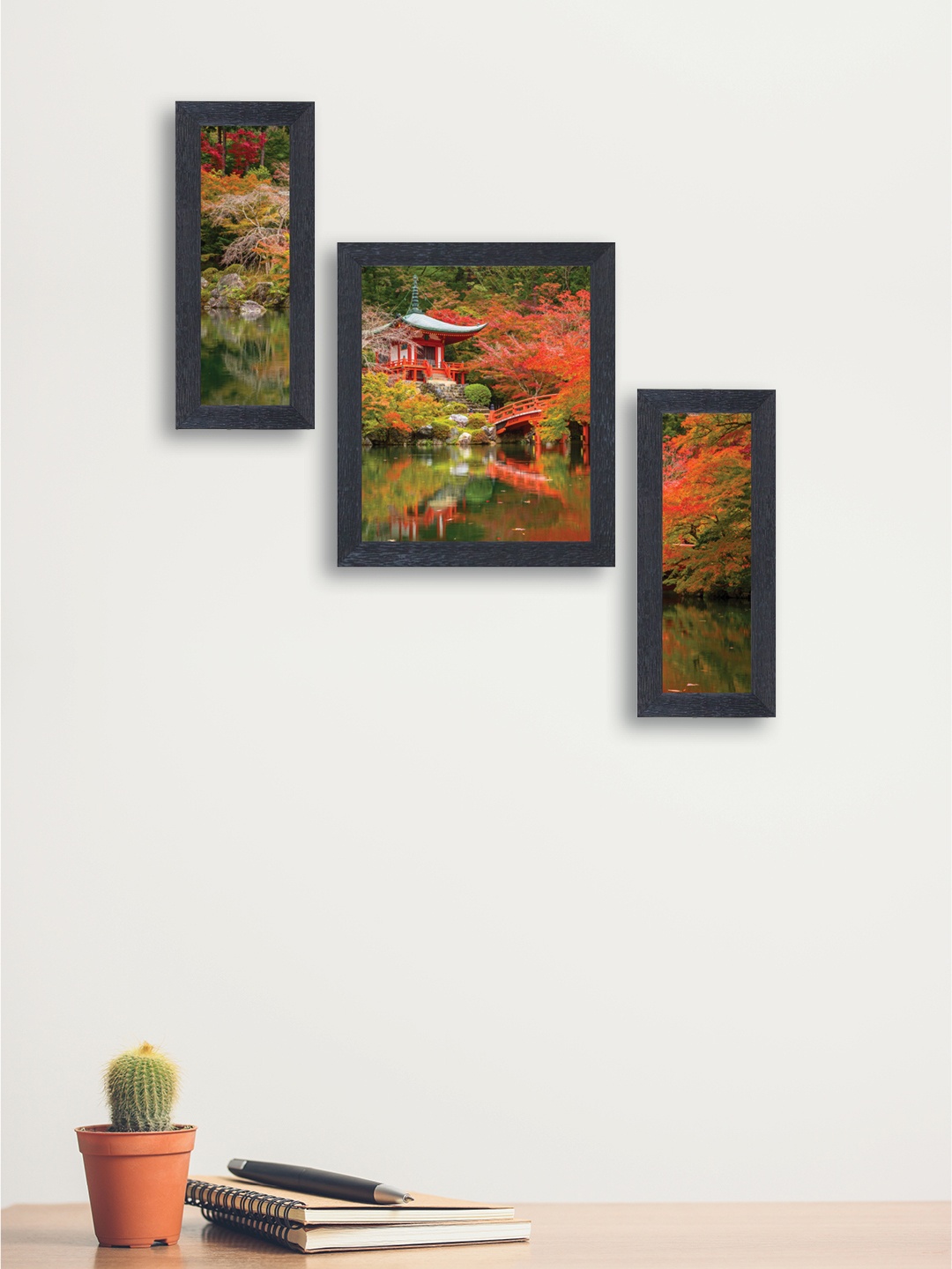 

nest ART Set of 3 Multicoloured Abstract Wall Arts, Multi