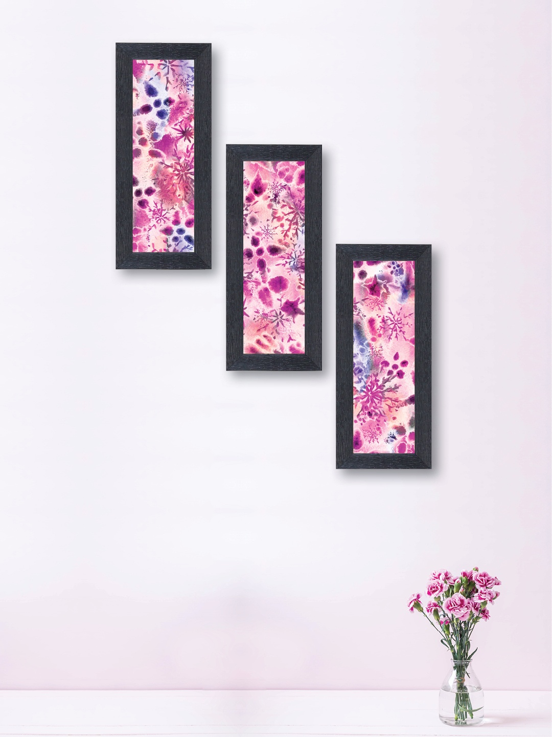 

nest ART Set of 3 Pink Abstract Wall Art