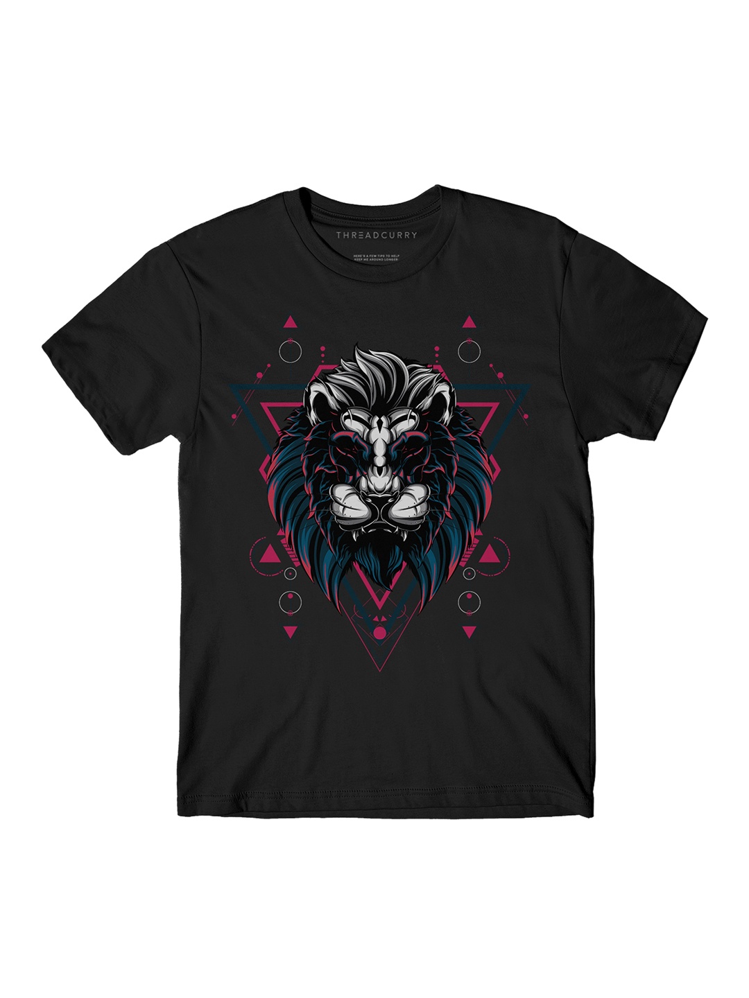 

THREADCURRY Boys Black Printed Round Neck T-shirt