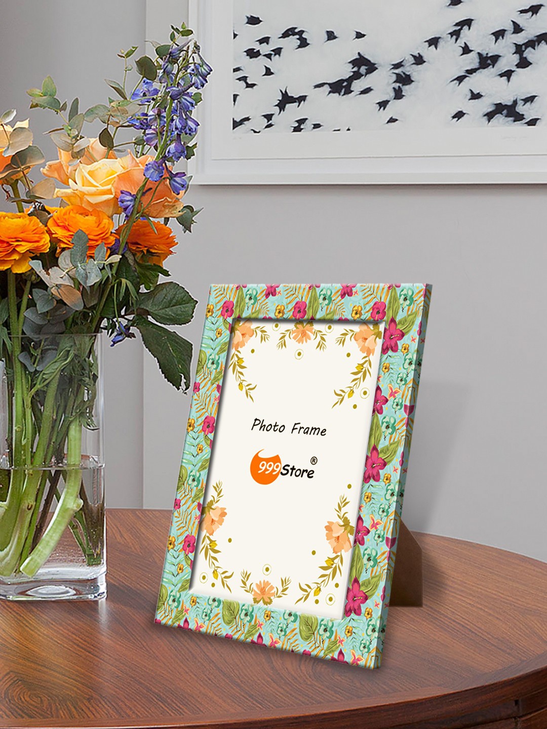 

999Store Multicoloured Printed Photo Frame, Multi