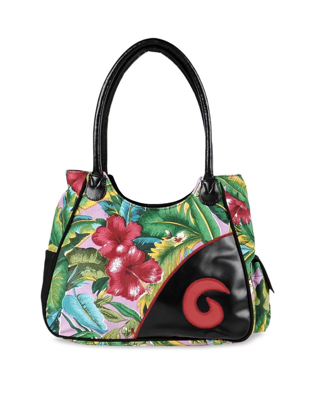 

Anekaant Black & Red Printed Shoulder Bag