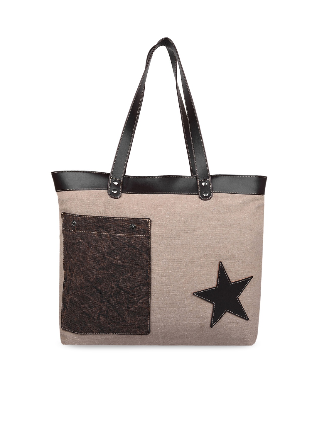 

Anekaant Women Beige & Brown Solid Shoulder Bag