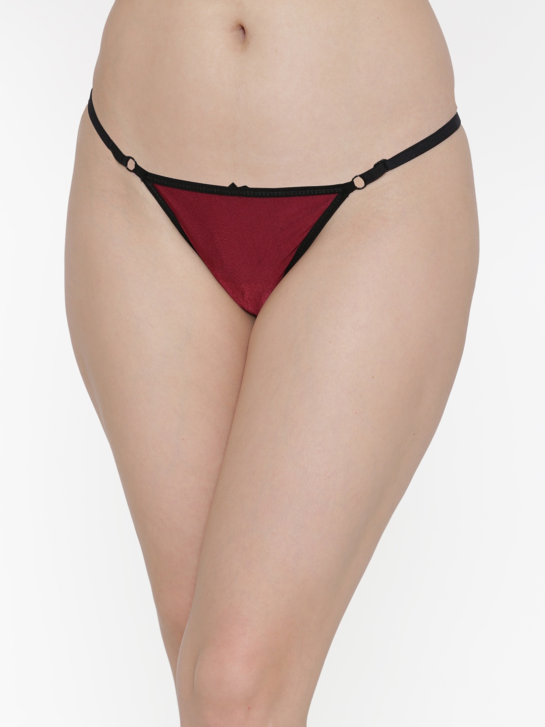 

N-Gal Women Maroon Solid Thongs NTDT02