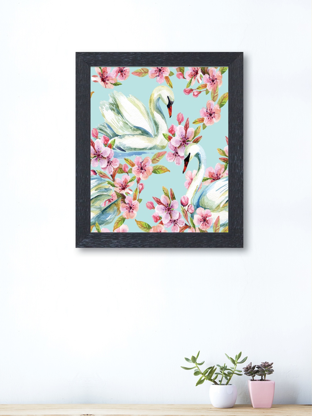 

nest ART Multicoloured Synthetic Wood Ducks Hand-Painted Wall Art, Multi