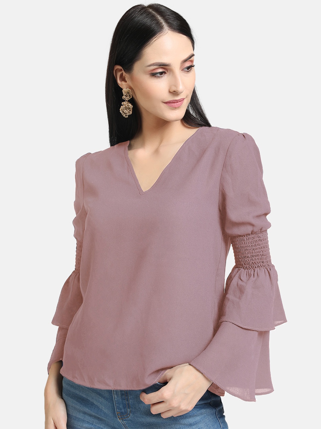 

Kazo Women Pink Solid Top