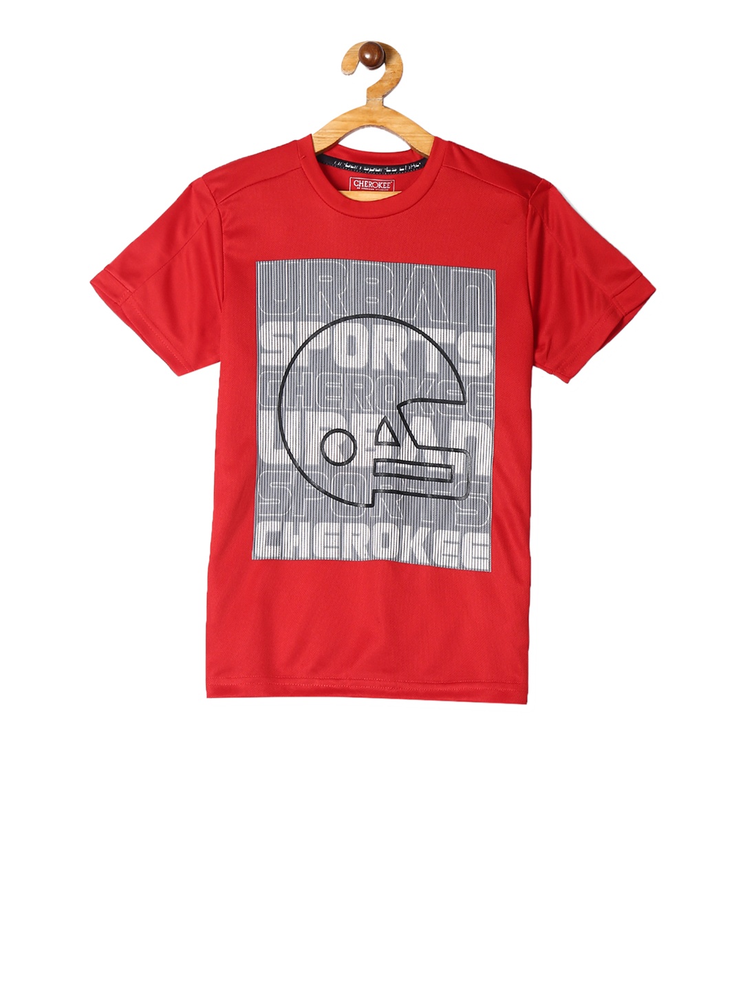 

Cherokee Boys Red Printed Round Neck T-shirt