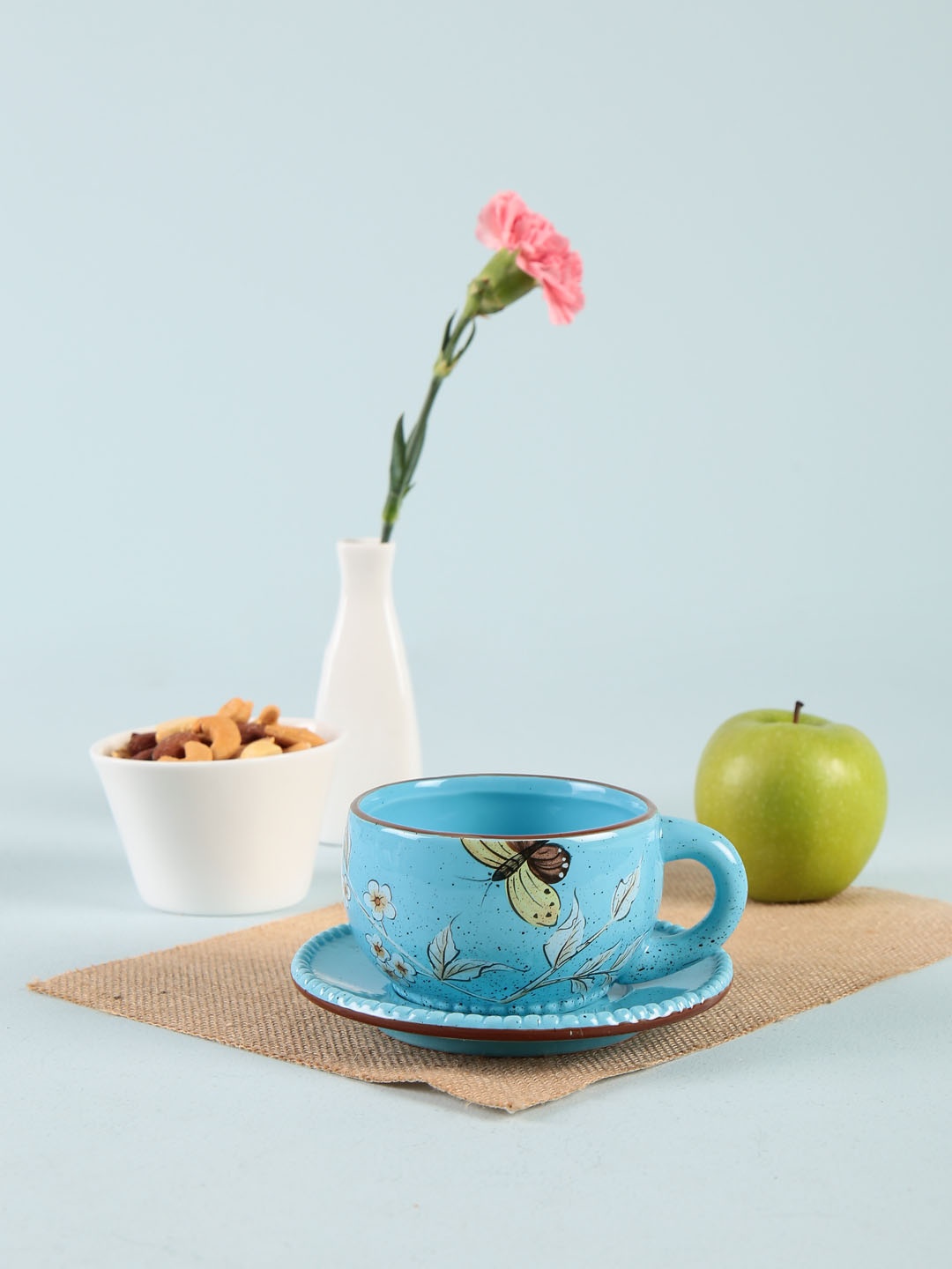 

Chumbak Blue Ceramic Cups and Saucers Set
