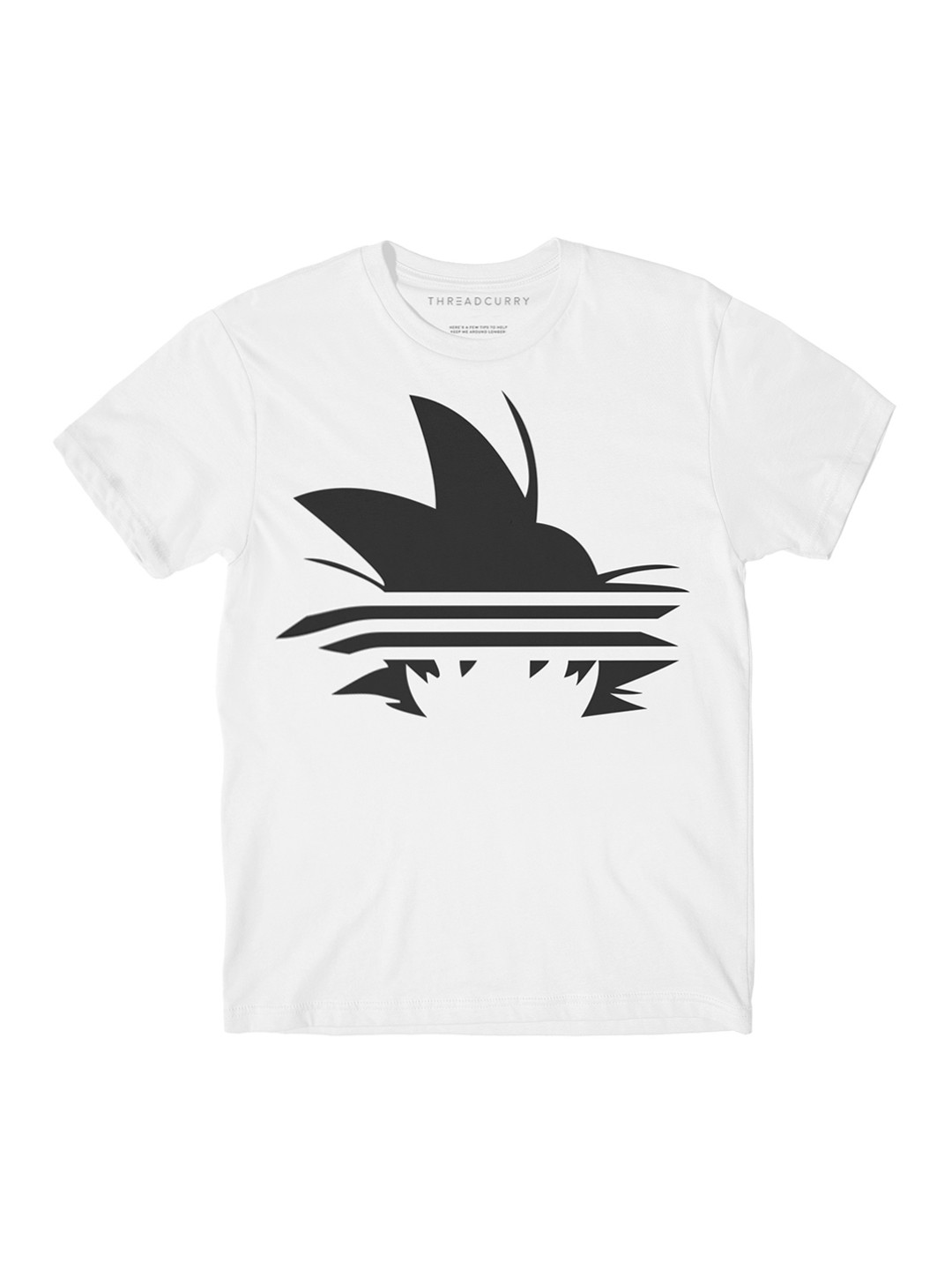 

THREADCURRY Boys White Anime Printed T-shirt