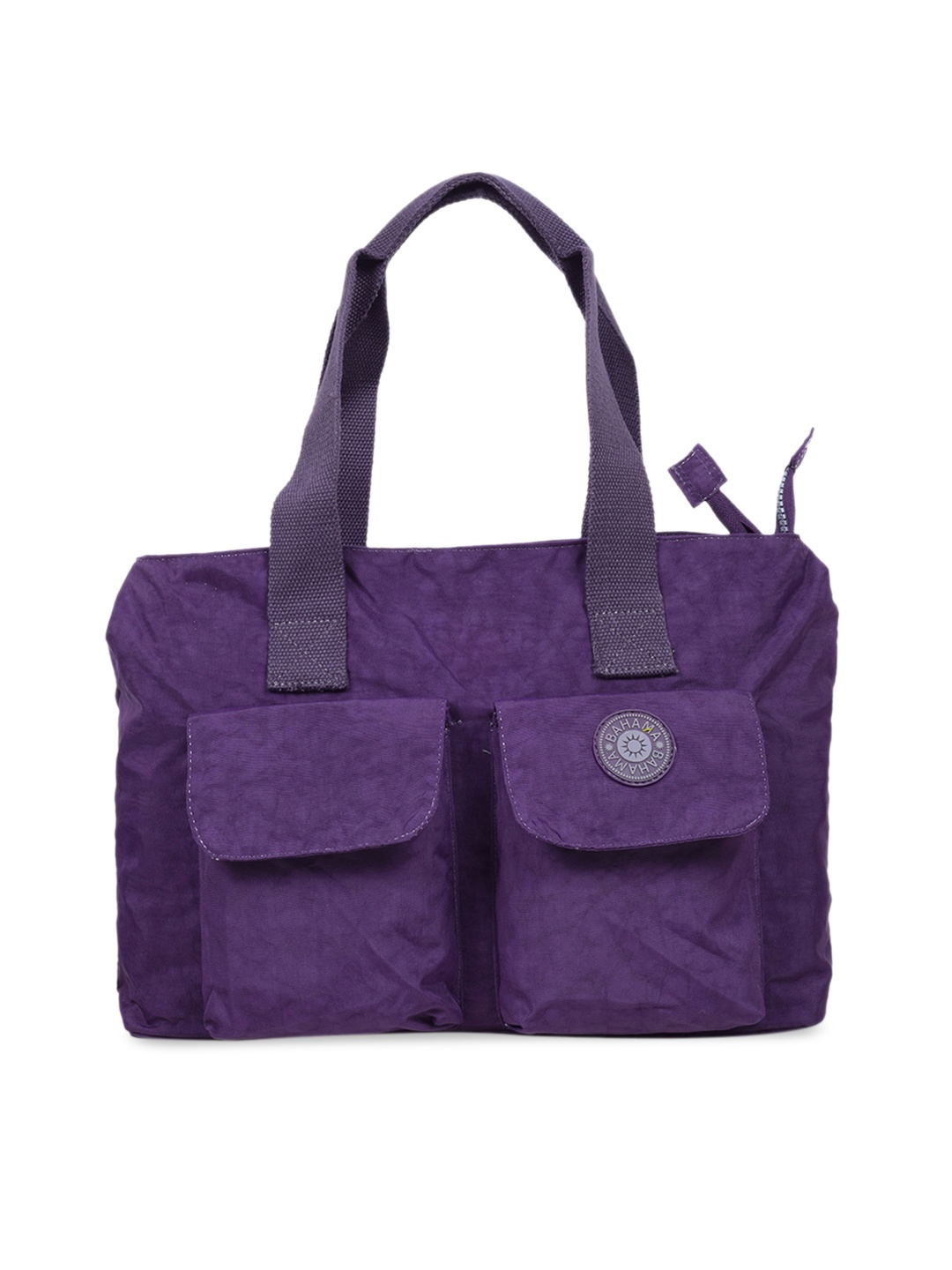

BAHAMA Crinkle Range Purple Solid Handheld Bag