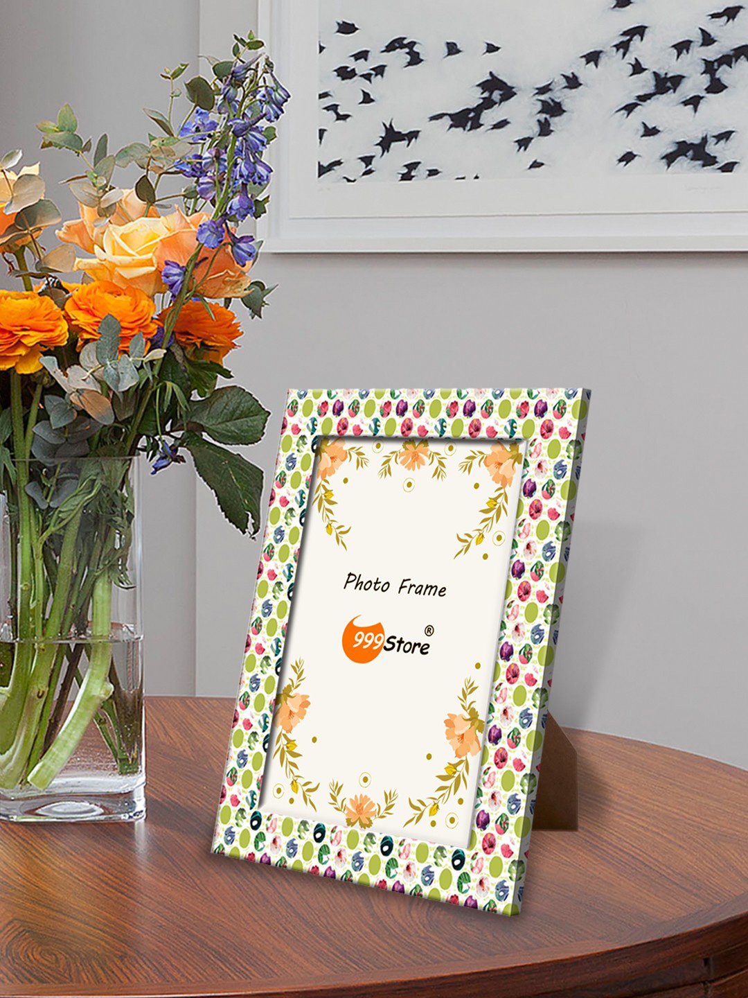 

999Store Multicoloured Printed Photo Frame, Multi