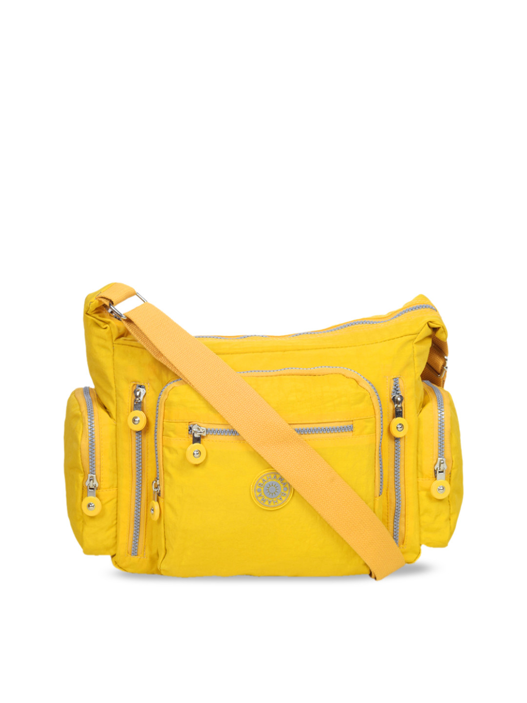 

BAHAMA Unisex Yellow Solid Messenger Bag