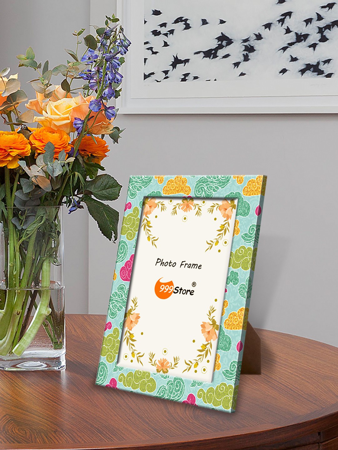 

999Store Multicoloured Printed Photo Frame, Multi