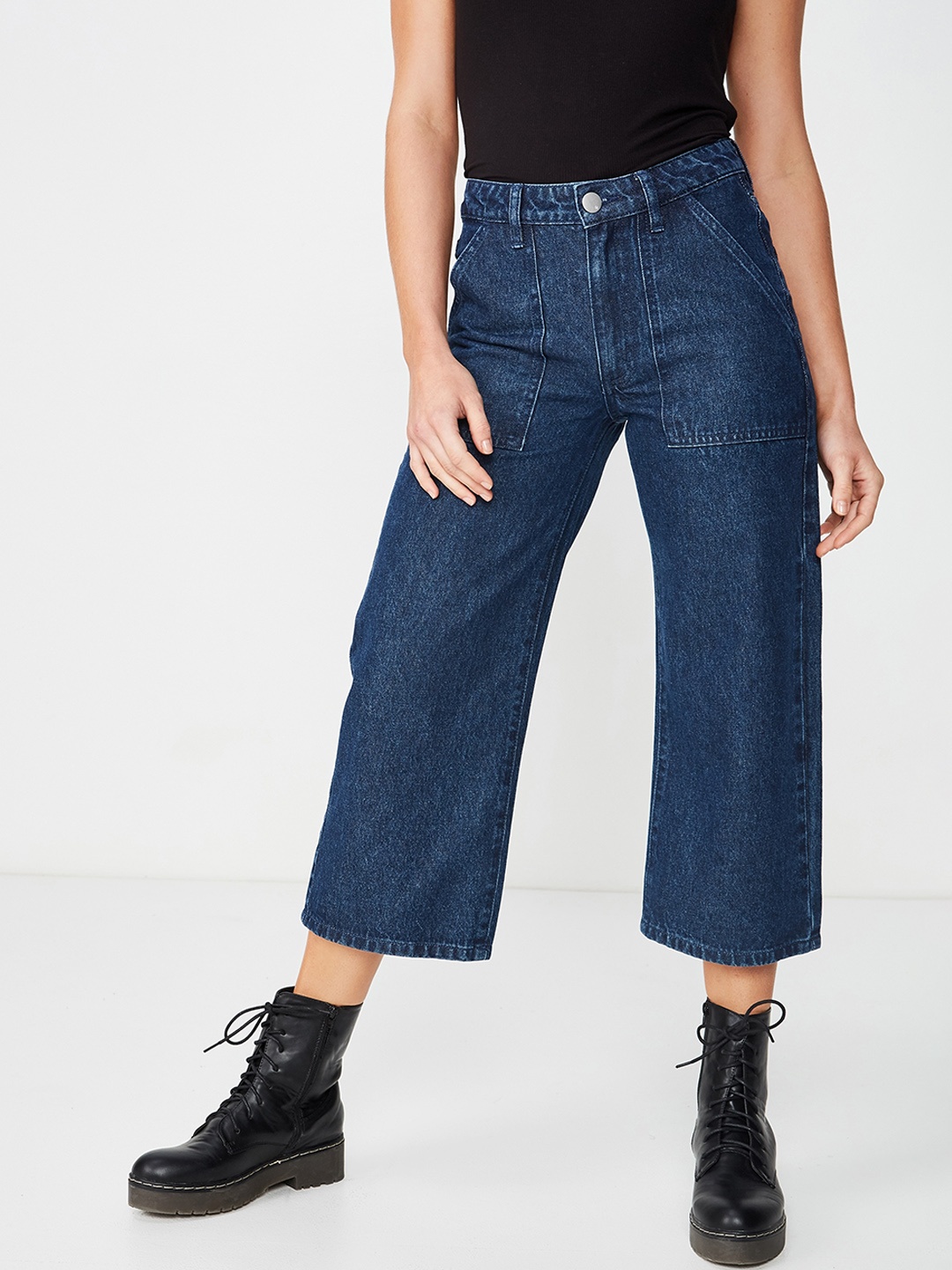 

COTTON ON Women Blue Straight Fit Mid-Rise Clean Look Jeans