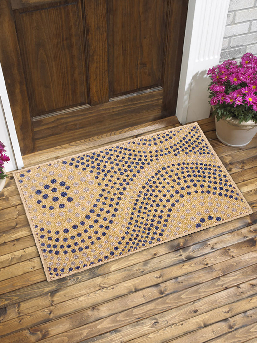 

BIANCA Set of 2 Printed Anti-Skid Doormats with HD Rubber Backing, Multi