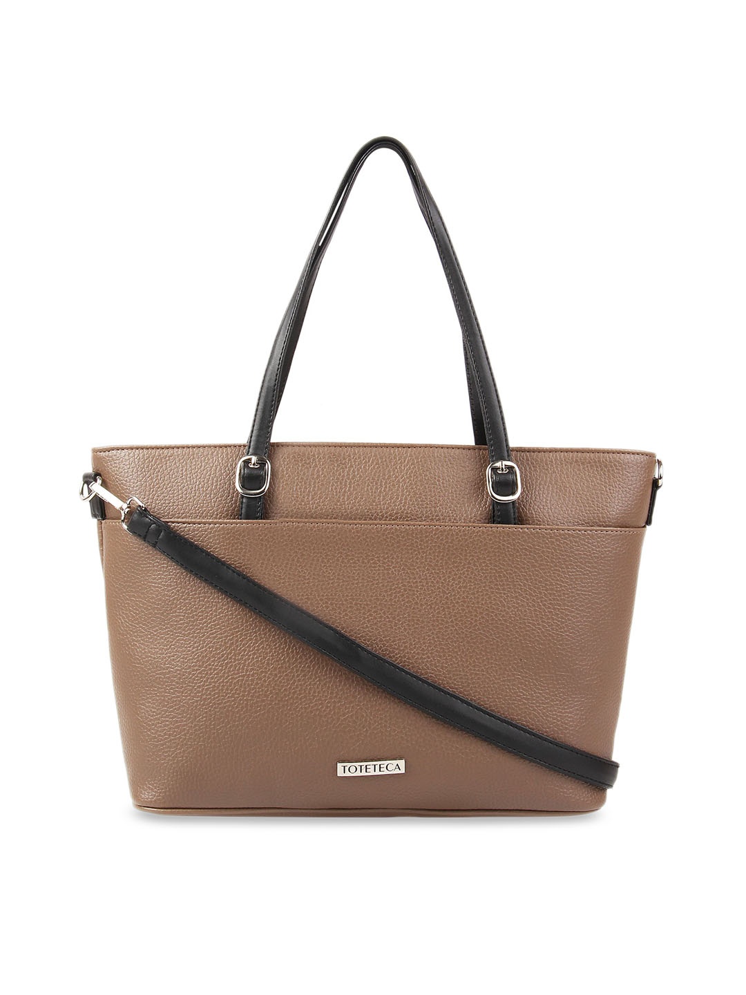 

Toteteca Beige Solid Shoulder Bag