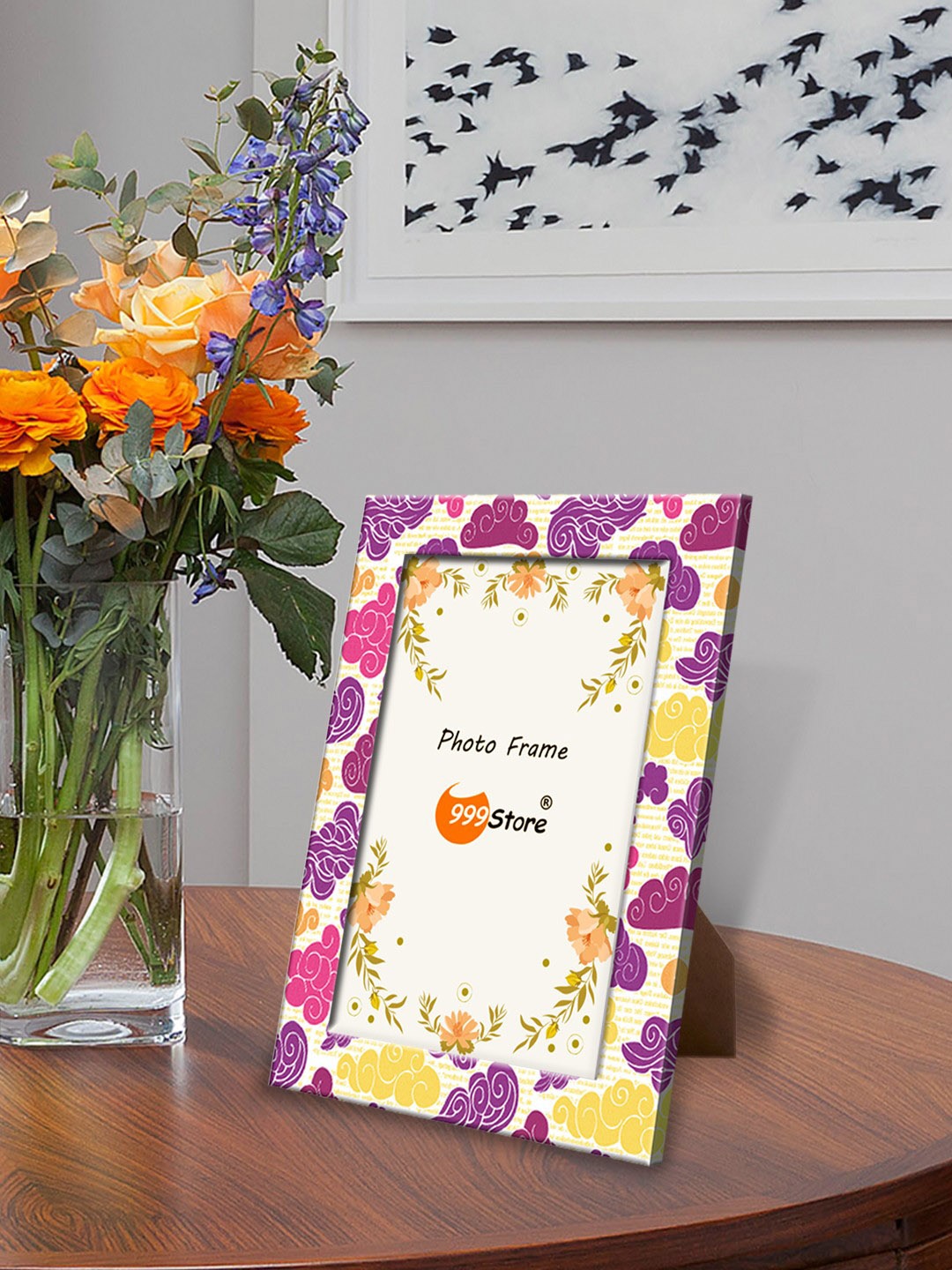 

999Store Multicoloured Printed Photo Frame, Multi