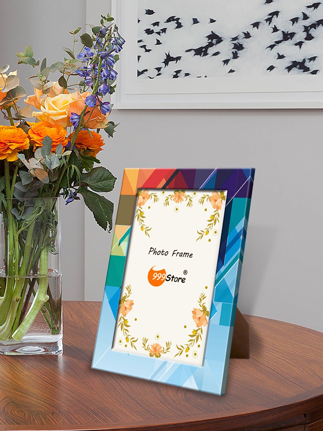 

999Store Multicoloured Printed Photo Frame, Multi