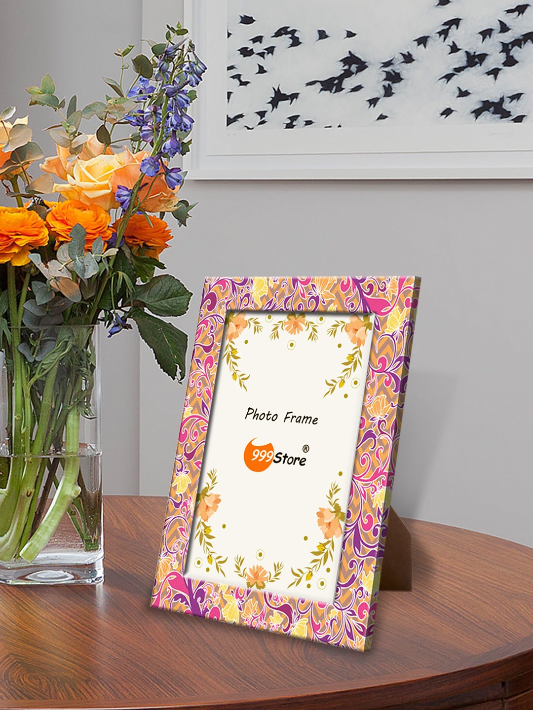

999Store Multicoloured Printed Photo Frame, Multi