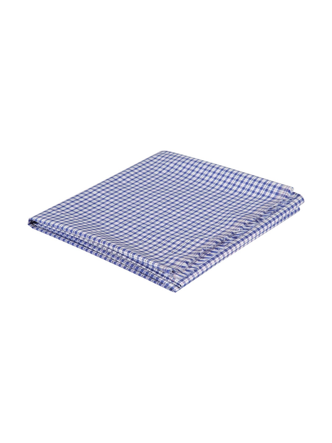 

LONDON CROSS Men Blue & White Checked Shirt Clothing Fabric