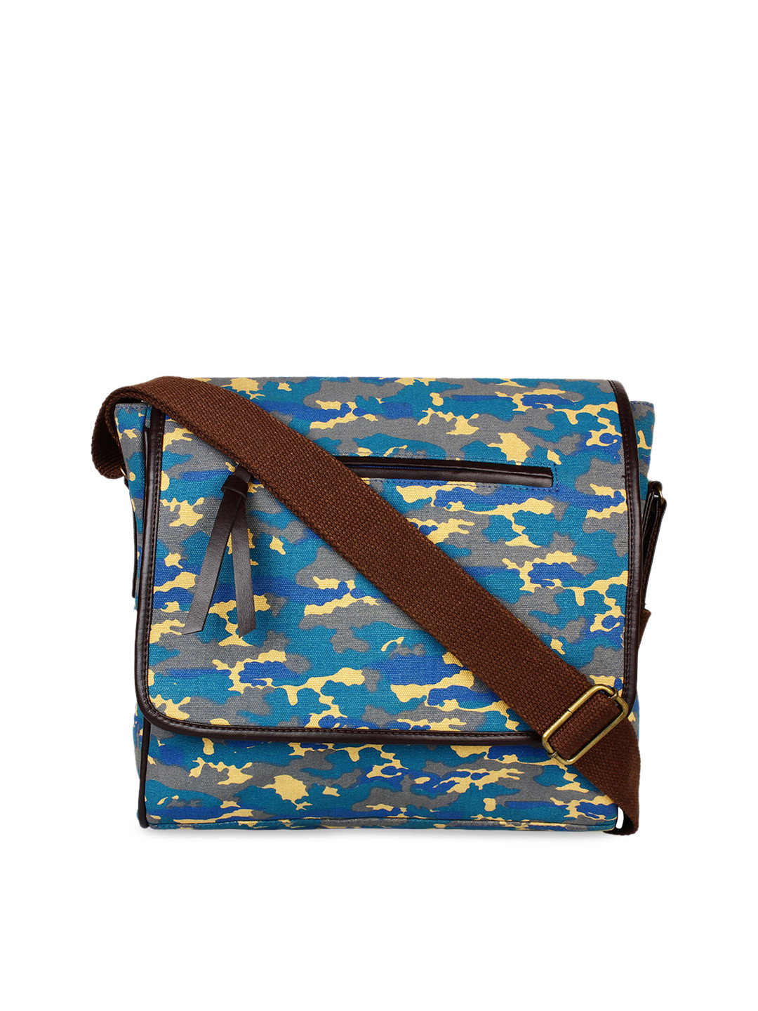 

Anekaant Blue Printed Sling Bag