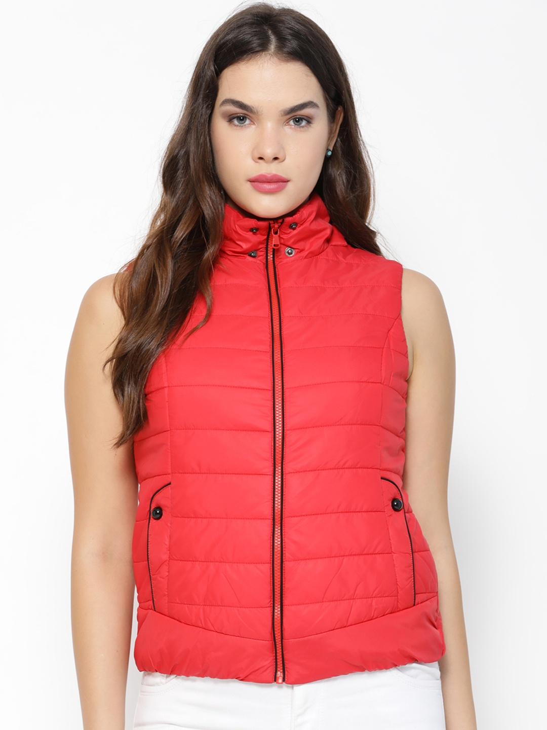 

Gipsy Women Red Solid Jacket