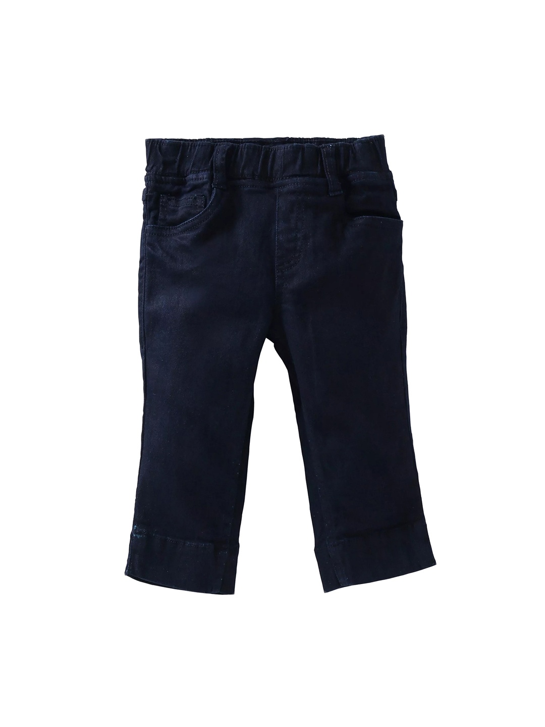 

KiddoPanti Girls Navy Blue Relaxed Fit Solid Jeggings